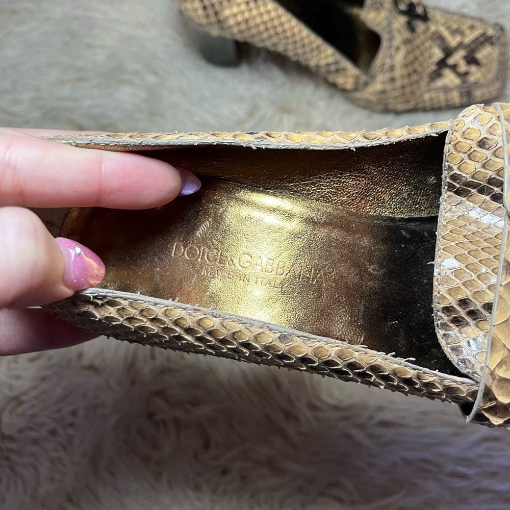 Dolce & Gabbana Python Heels - Picture 3 of 5